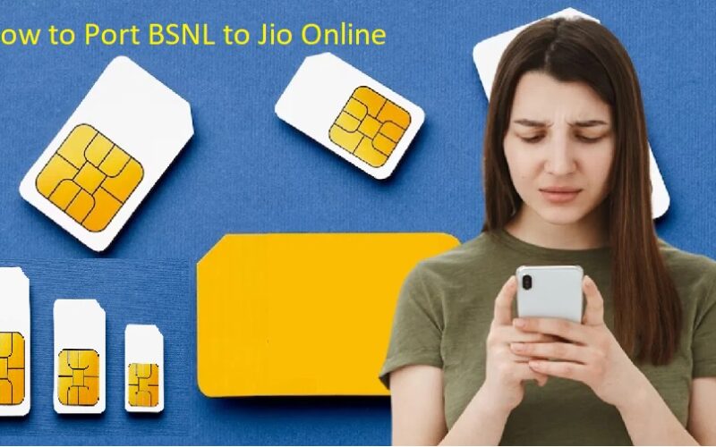 How to Port BSNL to Jio Online